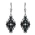 Teal Grandidierite and Zircon Lever Back Earrings in Platinum Over Sterling Silver 3.60 ctw image number 1