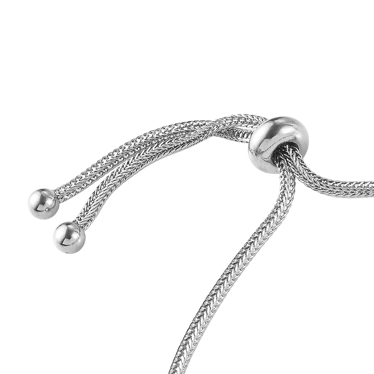 Multi Howlite Line Bolo Bracelet in Stainless Steel 8.25 ctw image number 2
