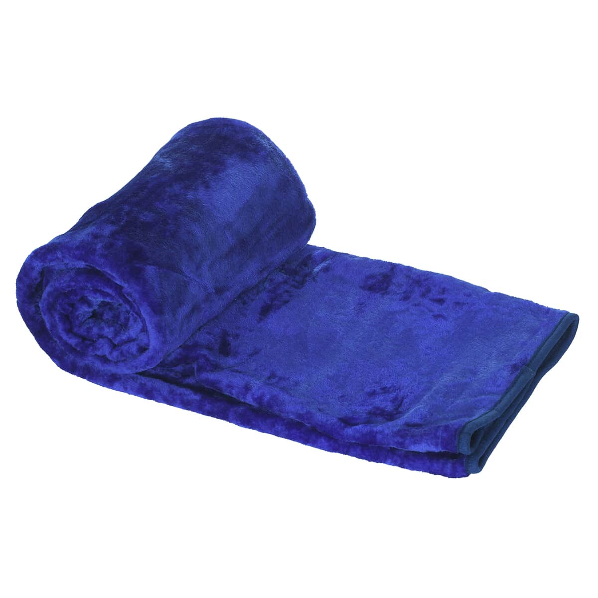 Royal Blue Super Soft Faux Mink Blanket image number 0