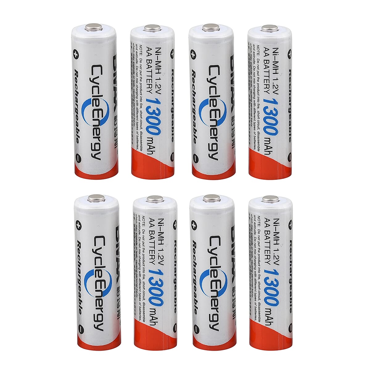 8-Slot USB Battery Charger with 8 Rechargeable Batteries image number 4