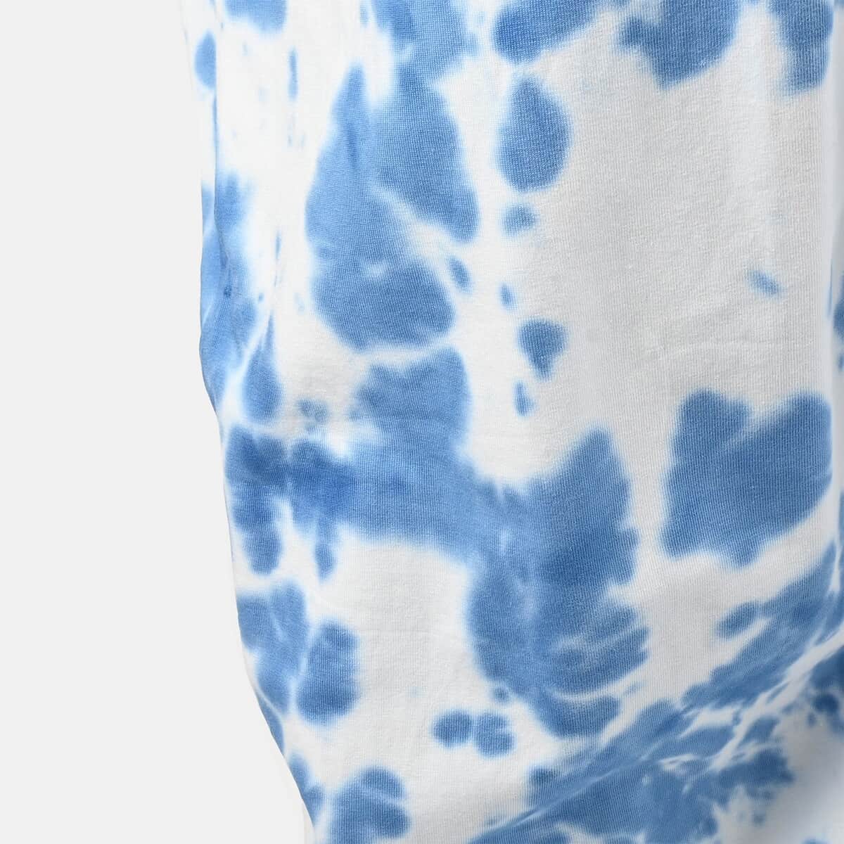 Tamsy Blueberry Tie Dye Fleece Lounge Pant - S image number 6