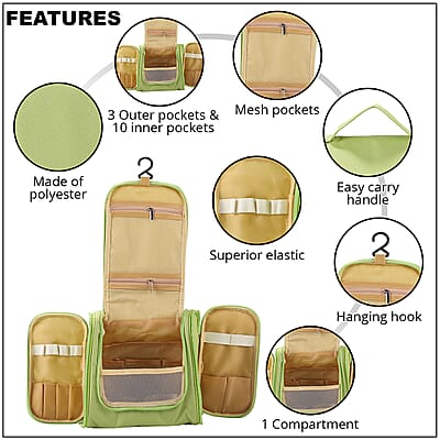 Homesmart Green Travel Toiletry Bag