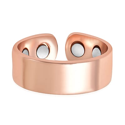 Magnetic By Design Adjustable Open Magnetic Ring in Rosetone