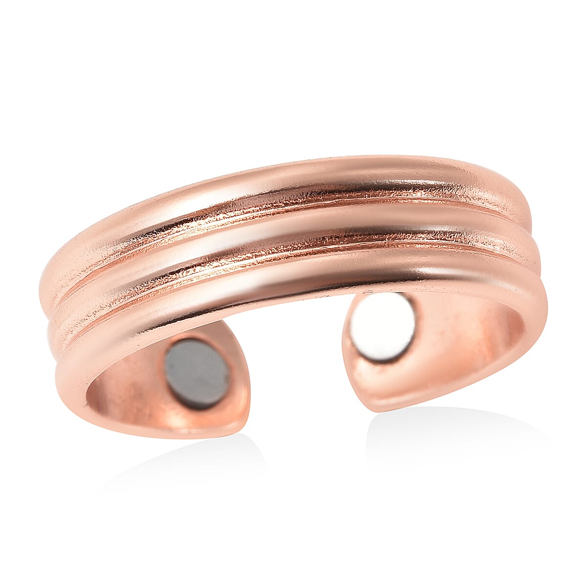 Magnetic By Design Adjustable Open Magnetic Ring in Rosetone