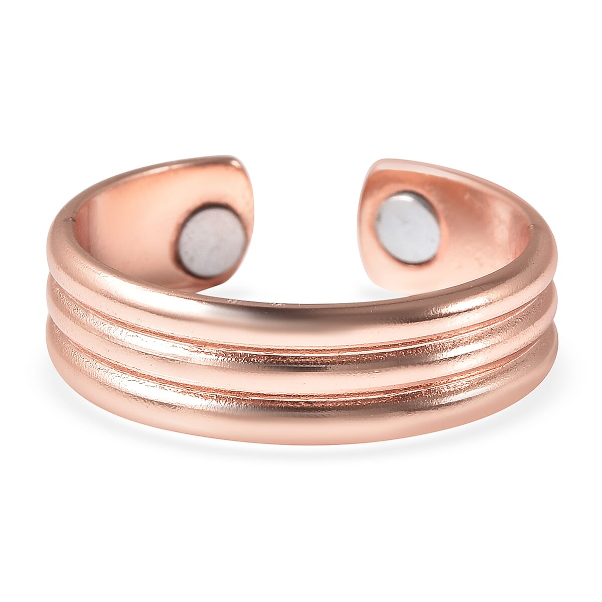 Magnetic By Design Adjustable Open Magnetic Ring in Rosetone