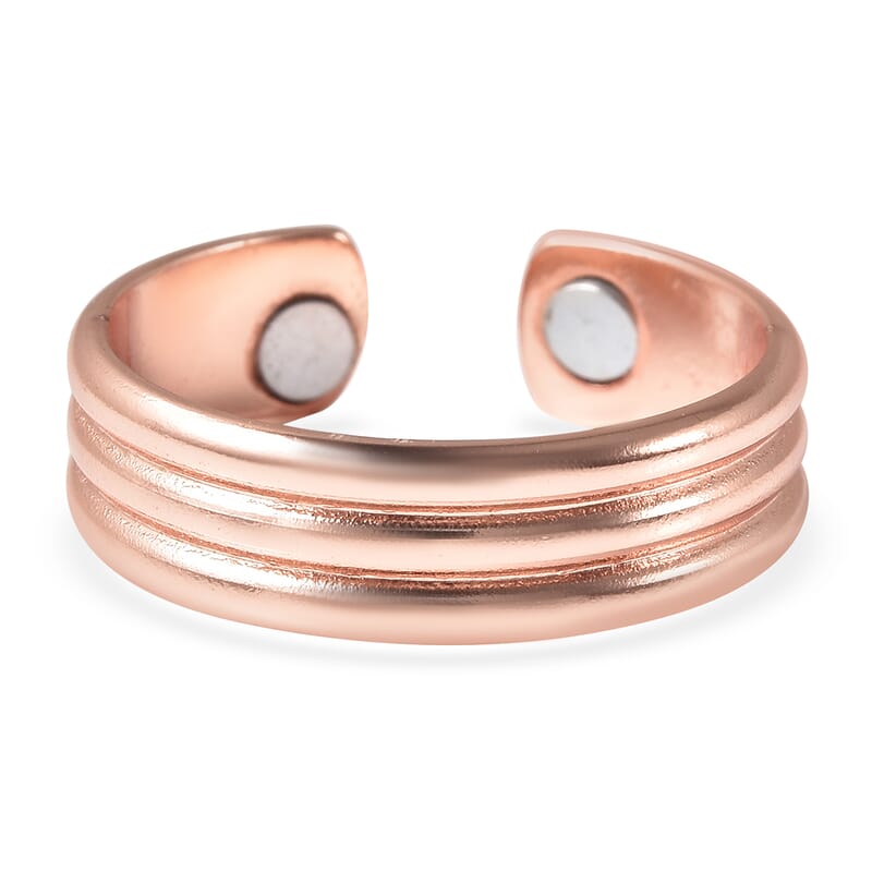 Magnetic By Design Adjustable Open Magnetic Ring in Rosetone