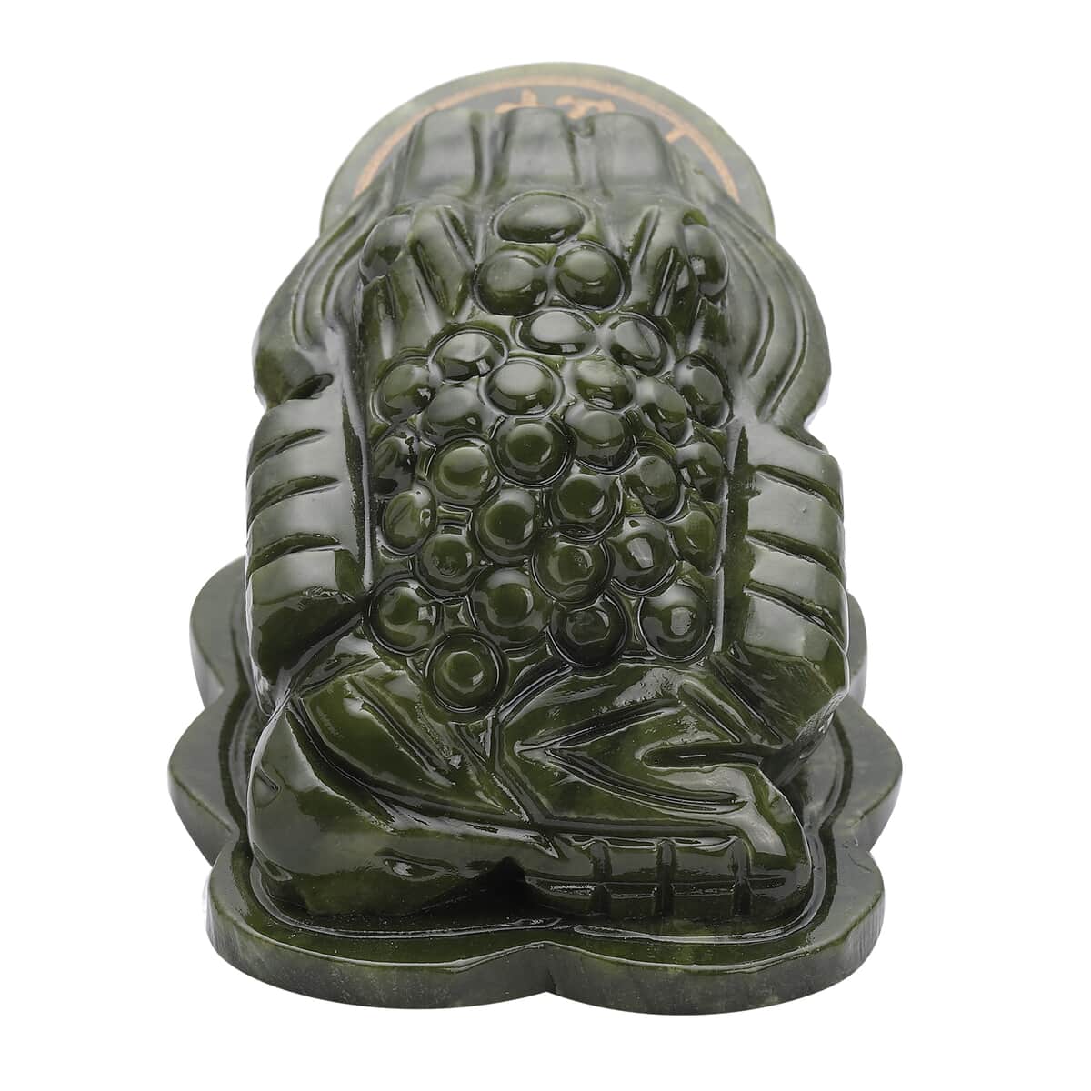 Hand Carved Feng Shui Wealth Money Toad Frog Serpentine (2853ctw) image number 6