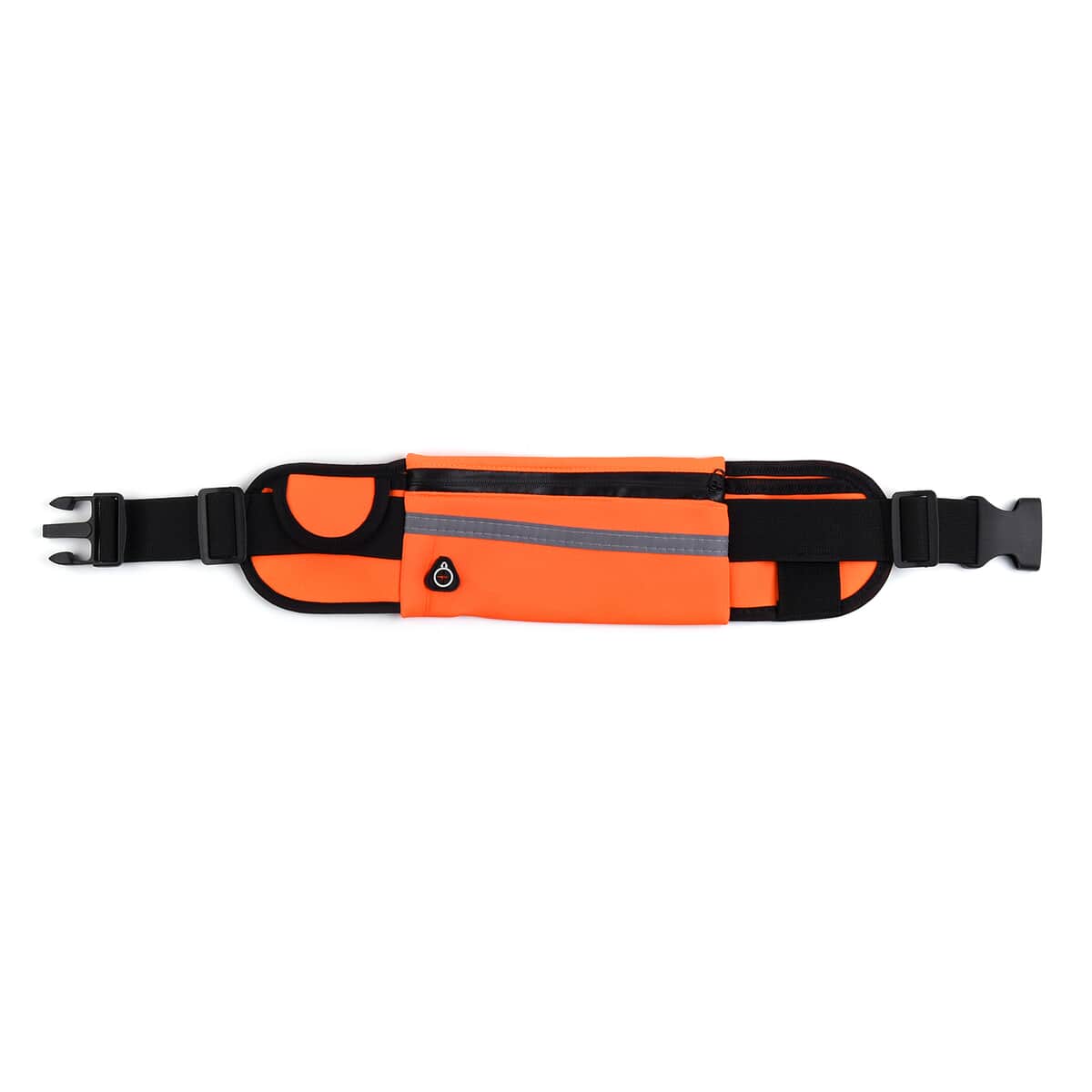 Orange Running Bag with Earphone Hole and Three Pockets image number 0