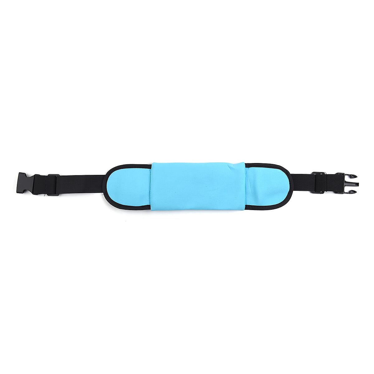 Light Blue Running Bag with Earphone Hole and Three Pockets image number 1