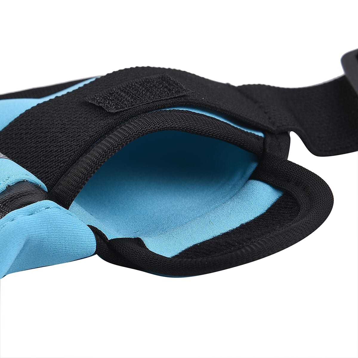 Light Blue Running Bag with Earphone Hole and Three Pockets image number 2