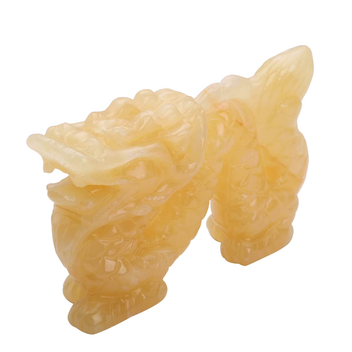 Hand Carved Dragon Honey Jade (988ctw) image number 0