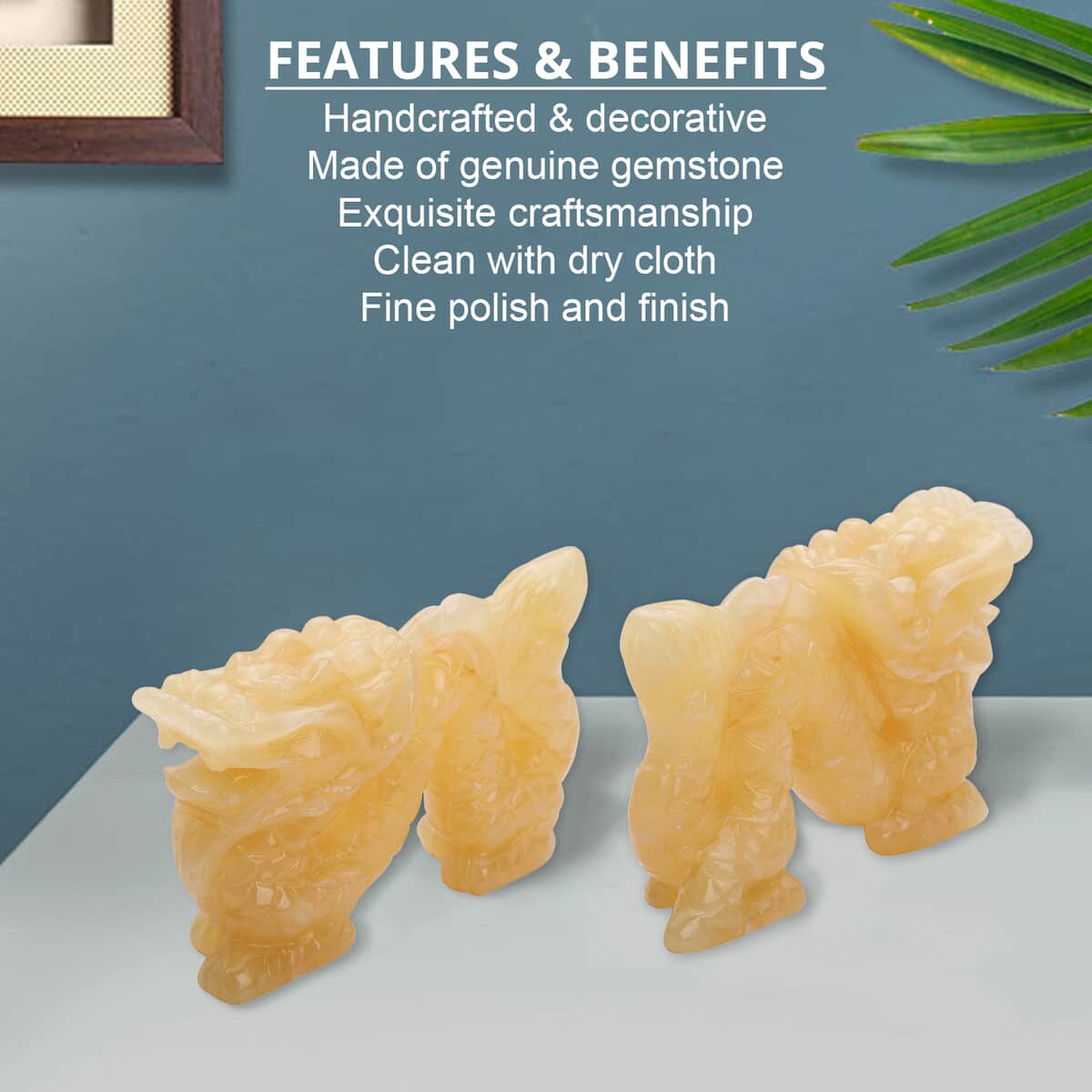 Hand Carved Dragon Honey Jade (988ctw) image number 2