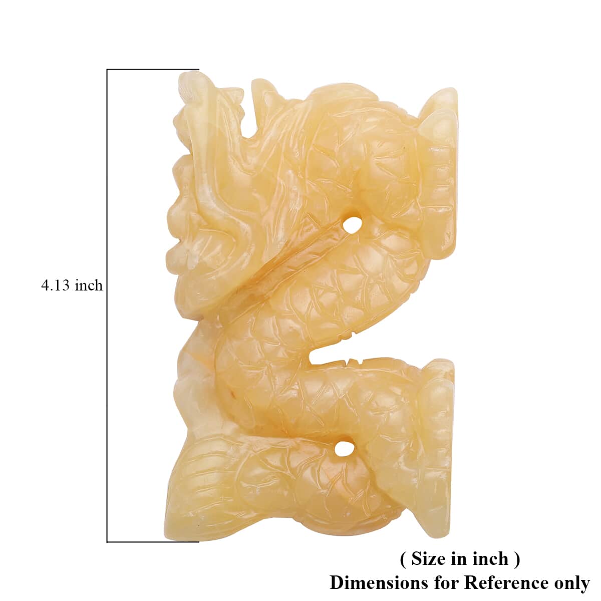 Hand Carved Dragon Honey Jade (988ctw) image number 6