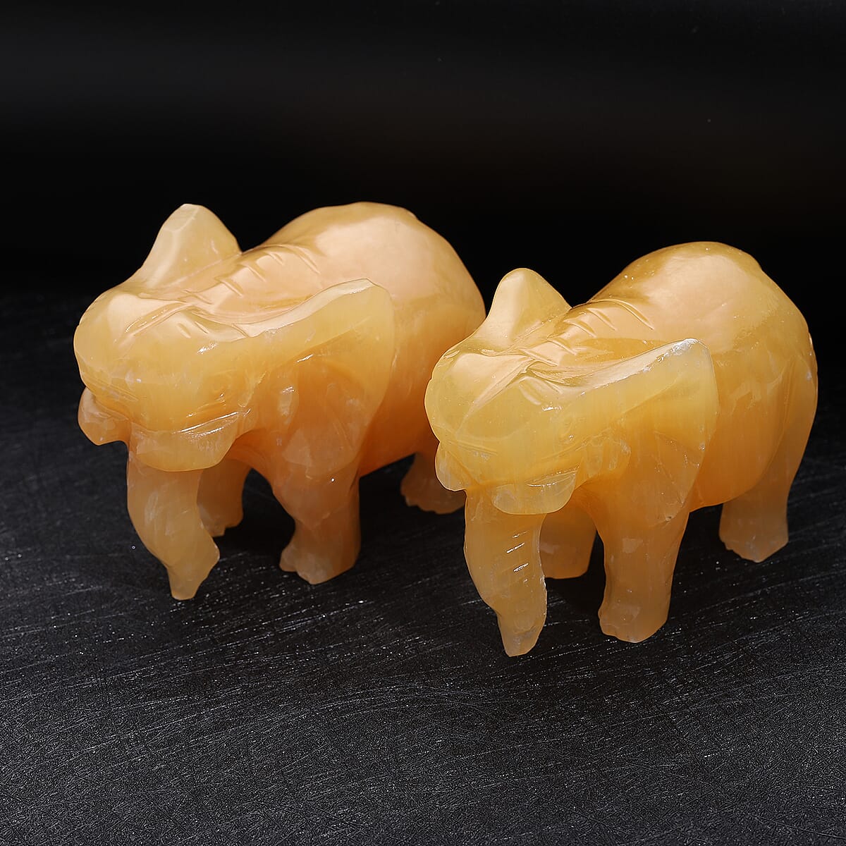 Hand Carved Elephant in Serpentine (3198ctw), Home Decor Figurine, Decorative Figurine, Living Room Decor image number 1