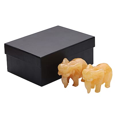 Hand Carved Elephant in Serpentine (3198ctw), Home Decor Figurine, Decorative Figurine, Living Room Decor