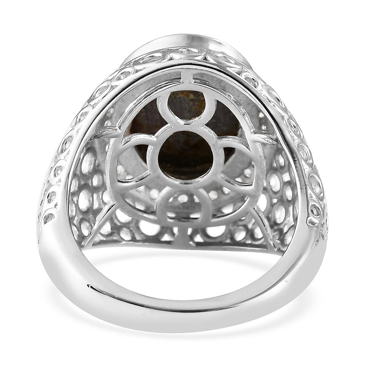 Indian Star Ruby and Natural White Zircon Cocktail Ring in Platinum Over Sterling Silver (Size 6.0) 8.15 ctw