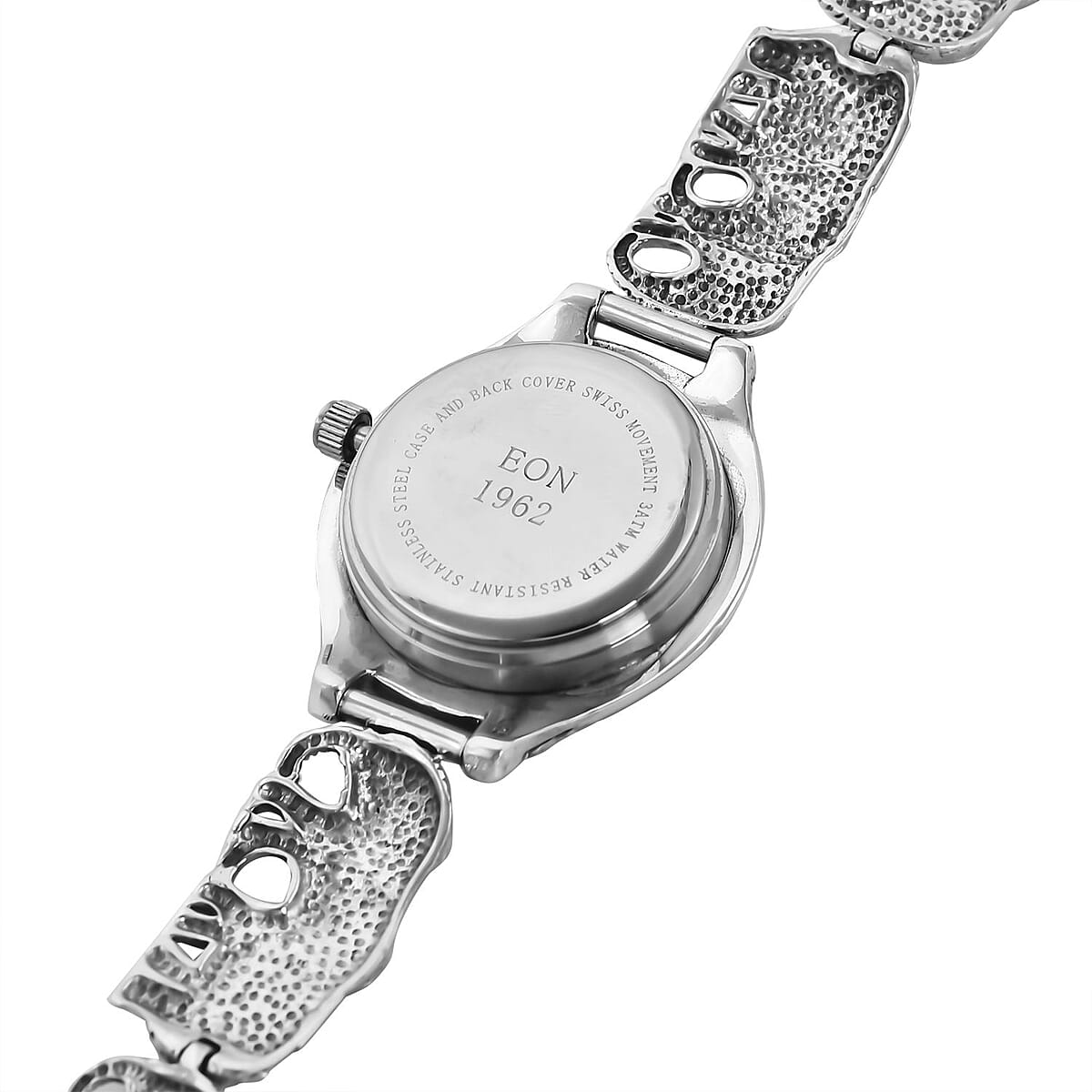 EON 1962 Swiss Movement Elephant Bracelet Watch in Sterling Silver (6.50-8.25 in) (26mm) image number 4