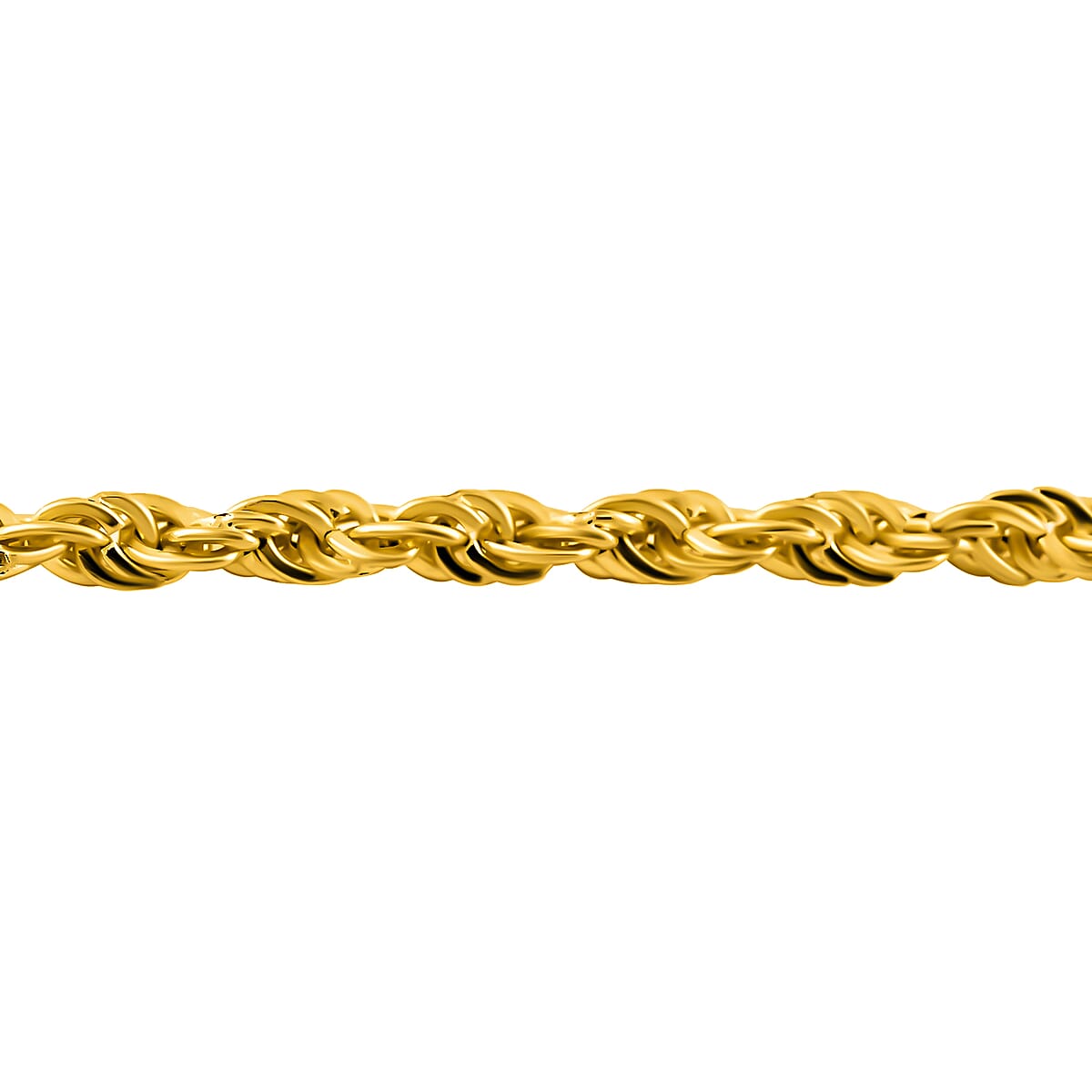 Italian 14K Yellow Gold Rope Chain Anklet (10 In) 1.5mm 1.0 Grams image number 2
