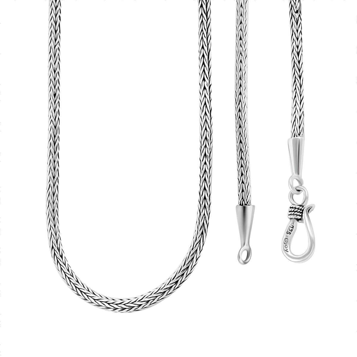 Mother’s Day Gift Bali Legacy Sterling Silver Tulang Naga Necklace 22 Inches 17.50 Grams image number 0