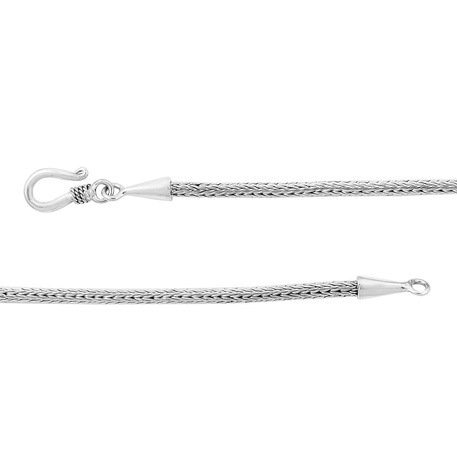 Bali Legacy Sterling Silver Tulang Naga Necklace 22 Inches 17.50 Grams