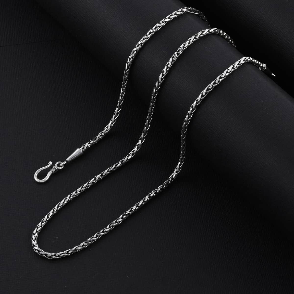 BALI LEGACY Sterling Silver 2.5mm Padian Necklace 18 Inches 15 Grams image number 1
