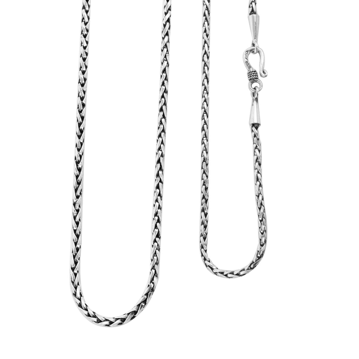 Bali Legacy Padian Chain Necklace, Silver Padian Necklace, Sterling Silver Chain Necklace, 20 Inch Necklace 17 Grams image number 0