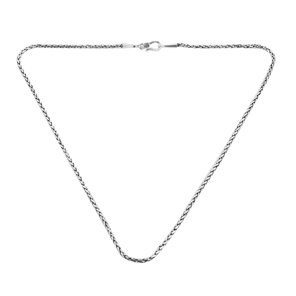 Bali Legacy Padian Chain Necklace, Silver Padian Necklace, Sterling Silver Chain Necklace, 20 Inch Necklace 17 Grams image number 3