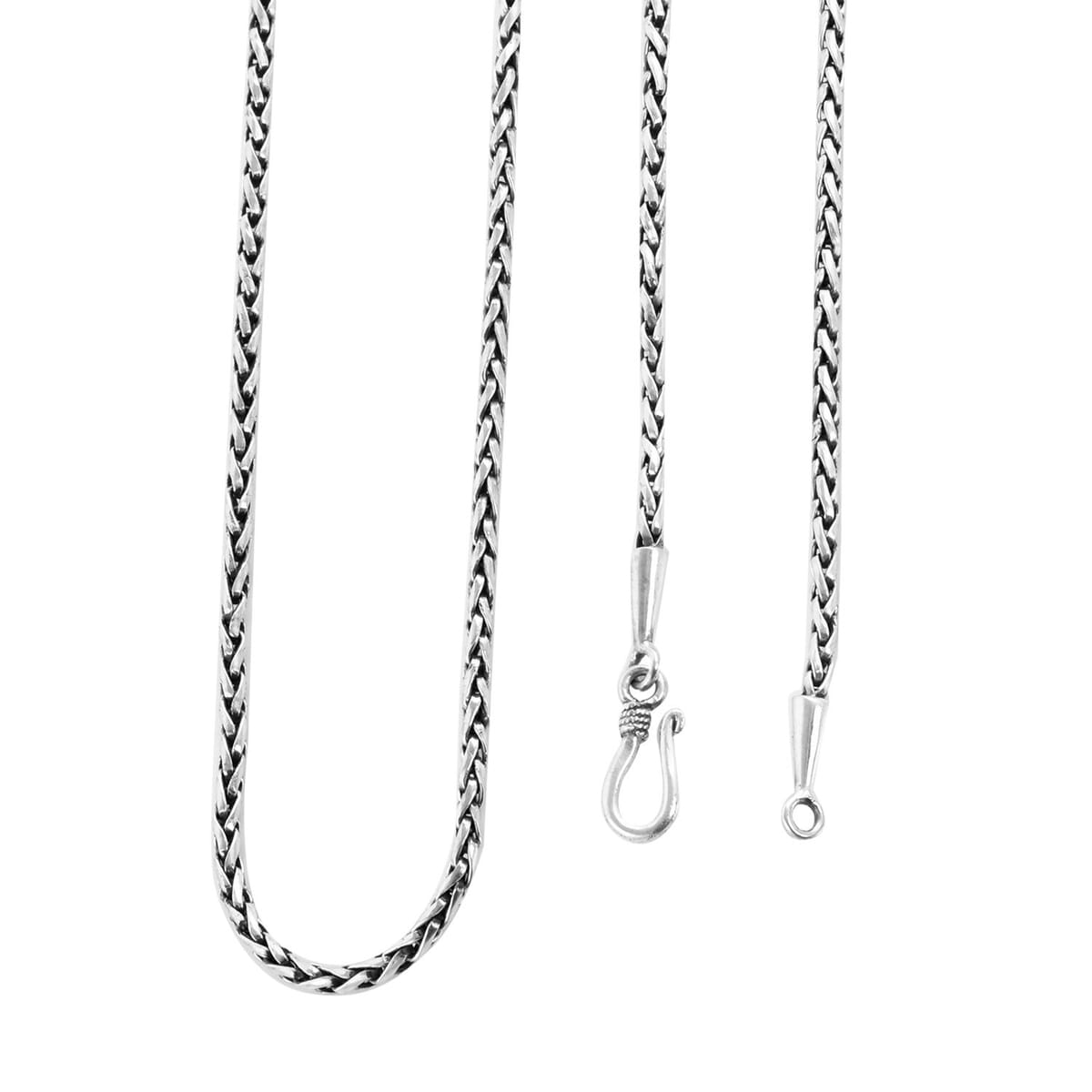 Bali Legacy Padian Chain Necklace, Silver Padian Necklace, Sterling Silver Chain Necklace, 20 Inch Necklace 17 Grams image number 4