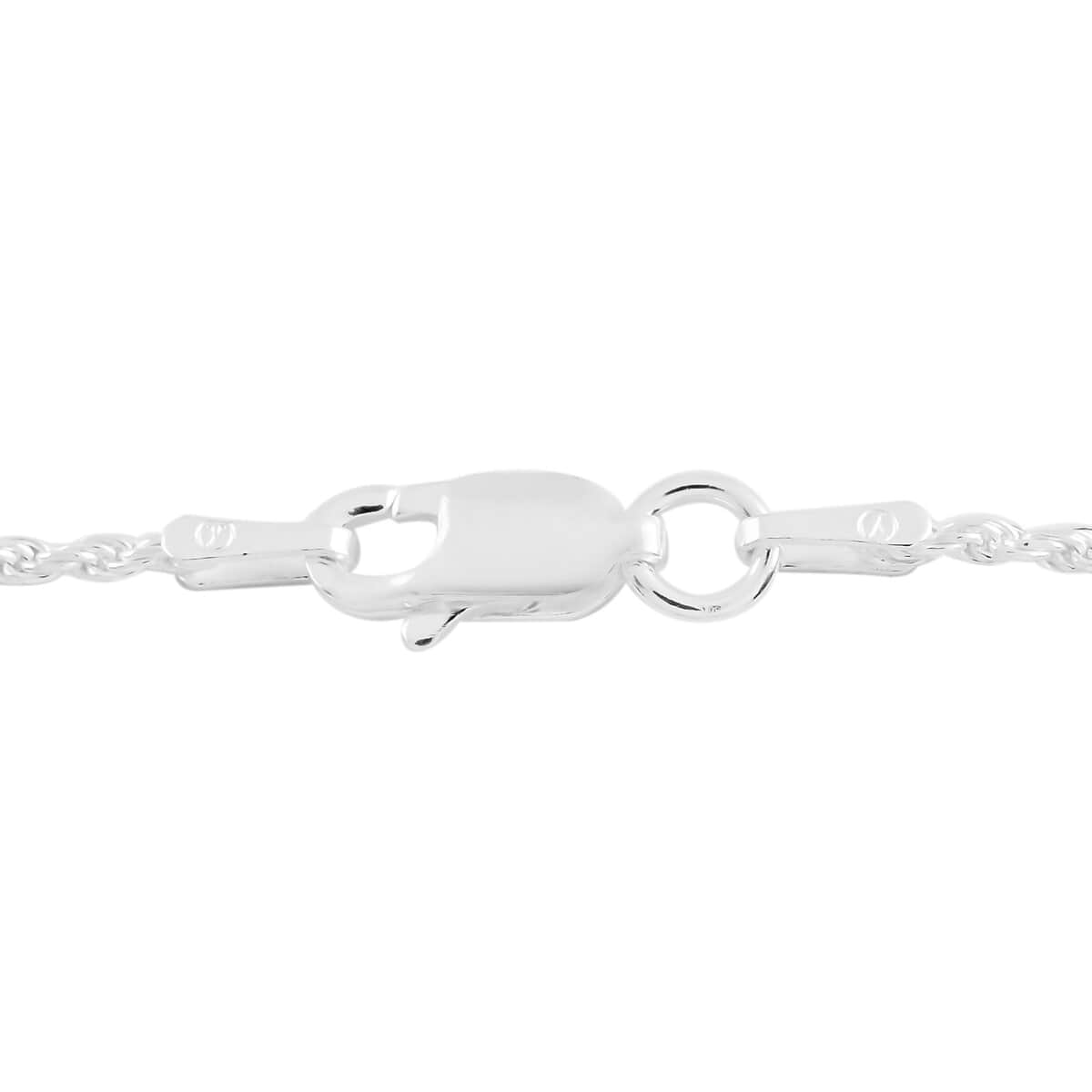 Italian Sterling Silver 4mm Diamond-Cut Rope Anklet (9 In) 3 Grams image number 3