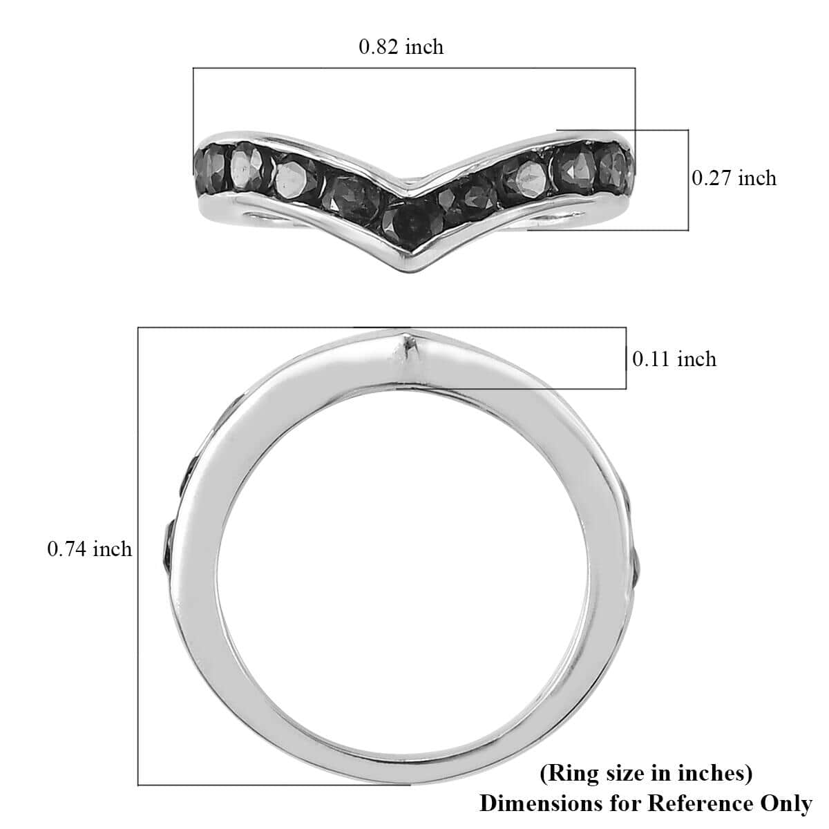 Orissa Rose Garnet Wishbone Ring in Platinum Over Sterling Silver (Size 7.0) 1.35 ctw image number 5