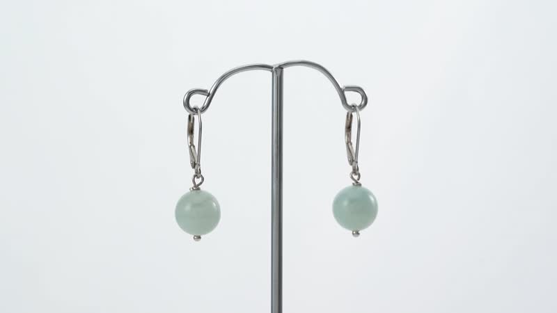 Espirito Santo Aquamarine Drop Lever Back Earrings in Rhodium Over Sterling Silver 15.00 ctw