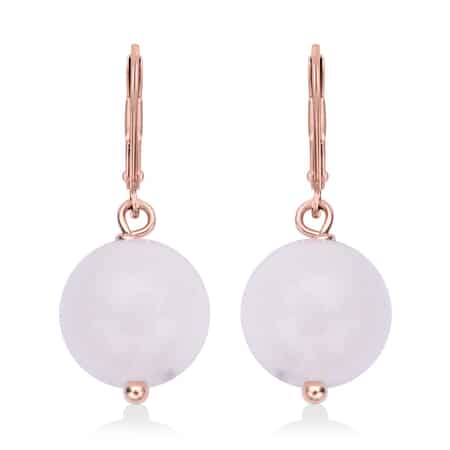 Marropino Morganite Drop Lever Back Earrings in 14K Rose Gold Over Sterling Silver 15.00 ctw image number 0