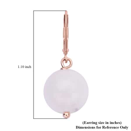 Marropino Morganite Drop Lever Back Earrings in 14K Rose Gold Over Sterling Silver 15.00 ctw image number 4