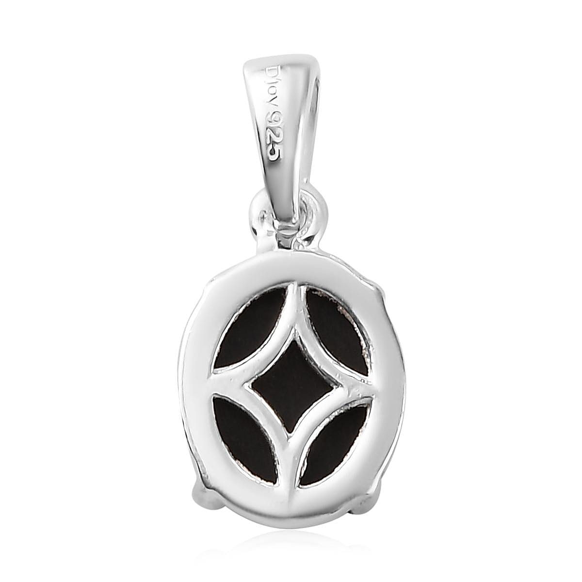 Goldenite Solitaire Pendant in Sterling Silver 1.65 ctw image number 4