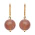 Sri Lankan Sunstone Drop Lever Back Earrings in 14K Yellow Gold Over Sterling Silver 15.00 ctw image number 0