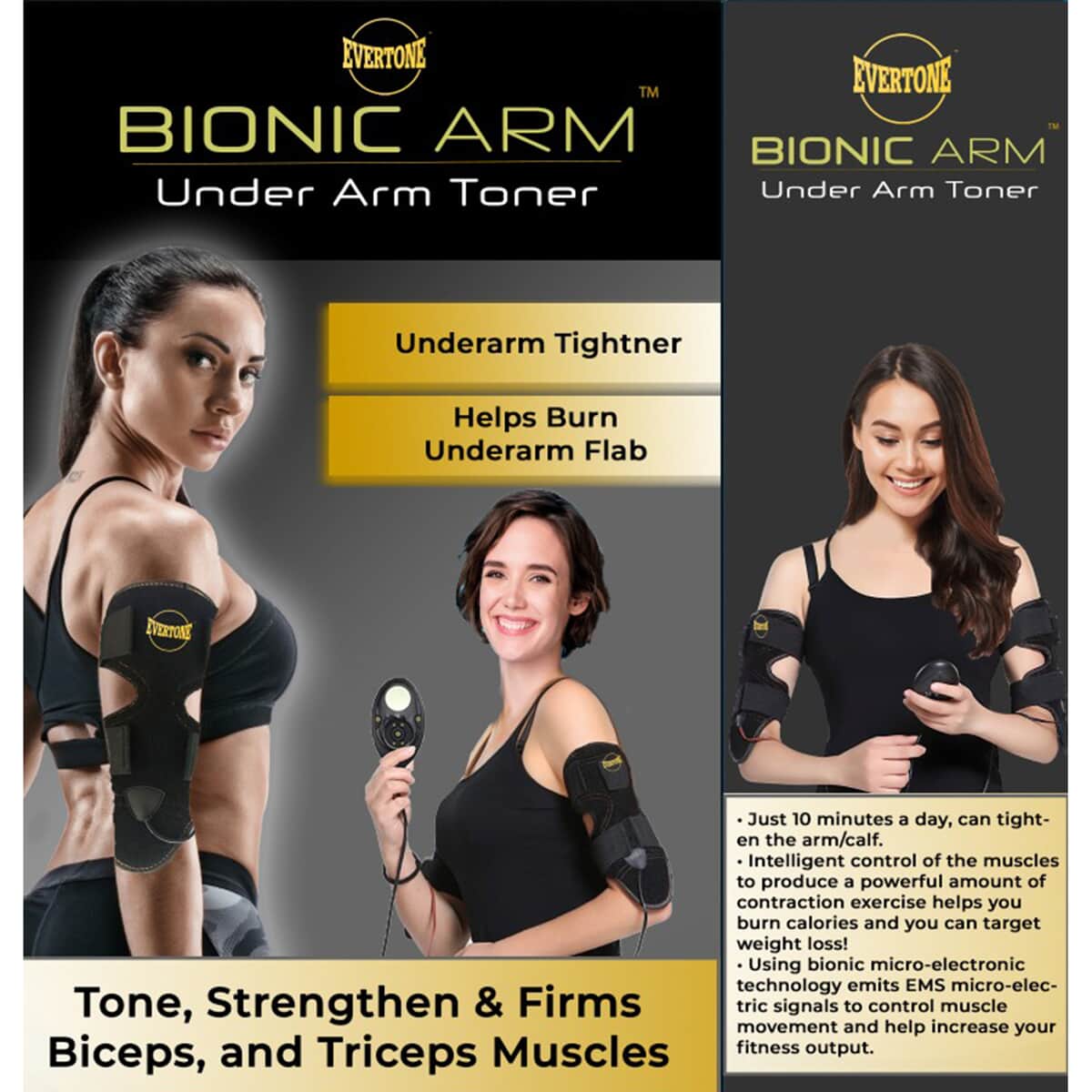 Evertone Bionic Arm Under Arm Toner, Rechargeable Remote Controlled Arm Toner With 10 Training Modes image number 5