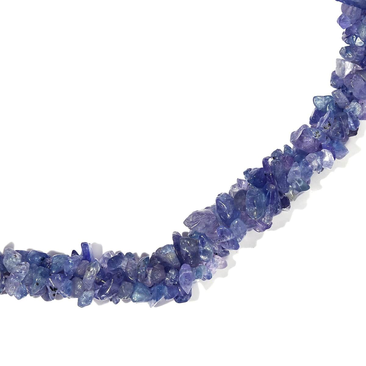 Tanzanite Chips Necklace 20 Inches in Platinum Over Sterling Silver 256.00 ctw image number 3