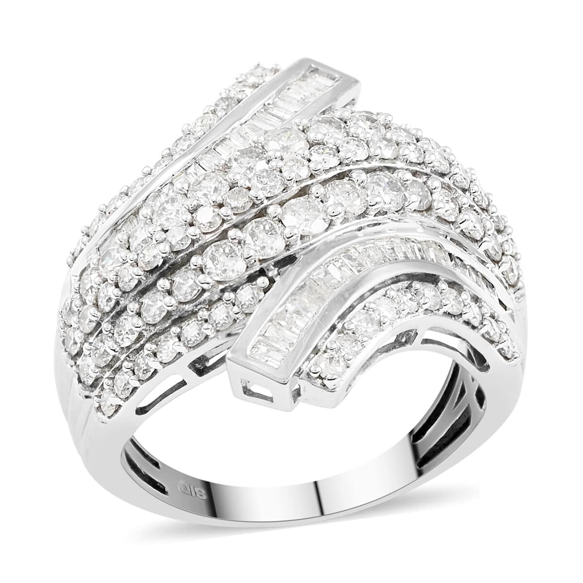 10K White Gold G-H I3 Diamond Ring (Size 7.0) 7.35 Grams 2.00 ctw image number 0