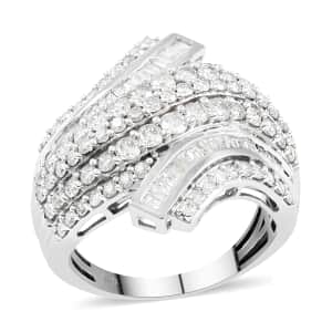 10K White Gold G-H I3 Diamond Ring (Size 7.0) 7.35 Grams 2.00 ctw
