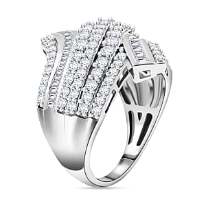 10K White Gold G-H I3 Diamond Ring (Size 7.0) 7.35 Grams 2.00 ctw