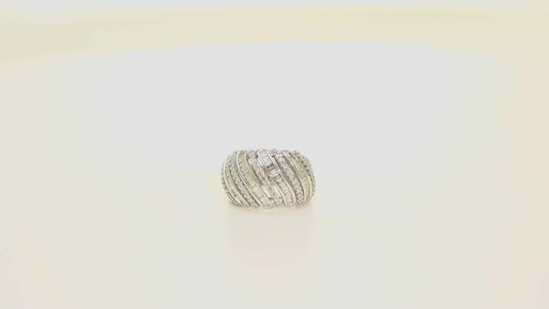 10K White Gold G-H I3 Diamond Ring 9.35 Grams 1.00 ctw