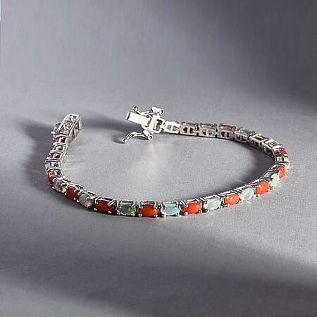 6.5 / Coral / 925 Silver - Product card gallery slide 2 (10176830243129)