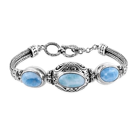 7.5 / Larimar / 925 Silver - Product card gallery slide 1 (10176830046521)