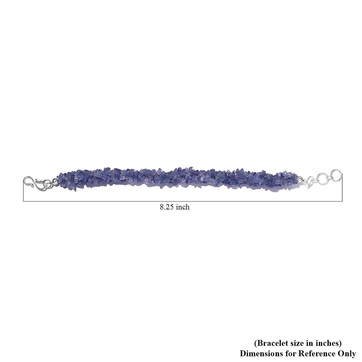 Tanzanite Chips Twisted Bracelet in Sterling Silver (7.25 In) 81.00 ctw image number 4