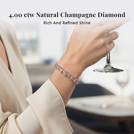 7.25 / Champagne Diamond / 925 Silver - Product card gallery slide 2 (10176830538041)