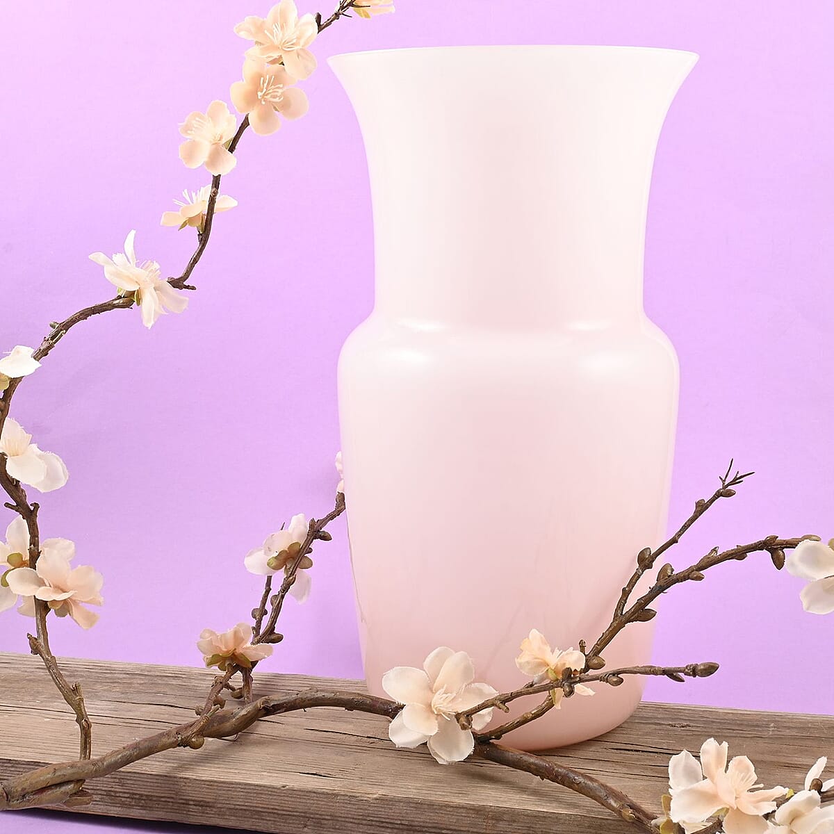 V Nason & C Murano Glass Vase -Beige image number 1