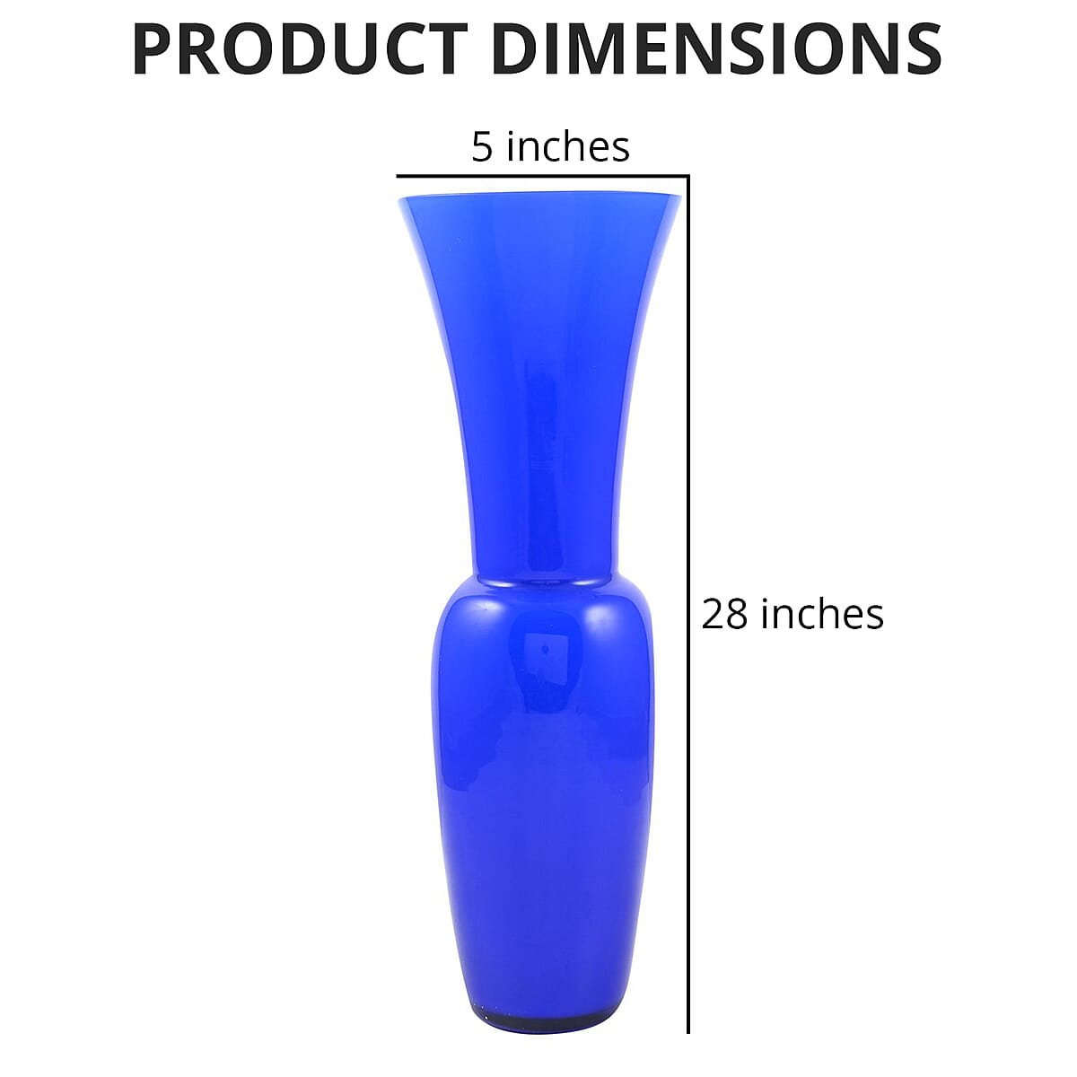 V Nason & C Murano Glass Vase - Blue image number 3