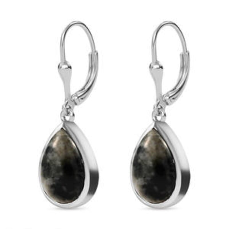 Yooperlite 11.60 ctw Earrings in Platinum Over Sterling Silver
