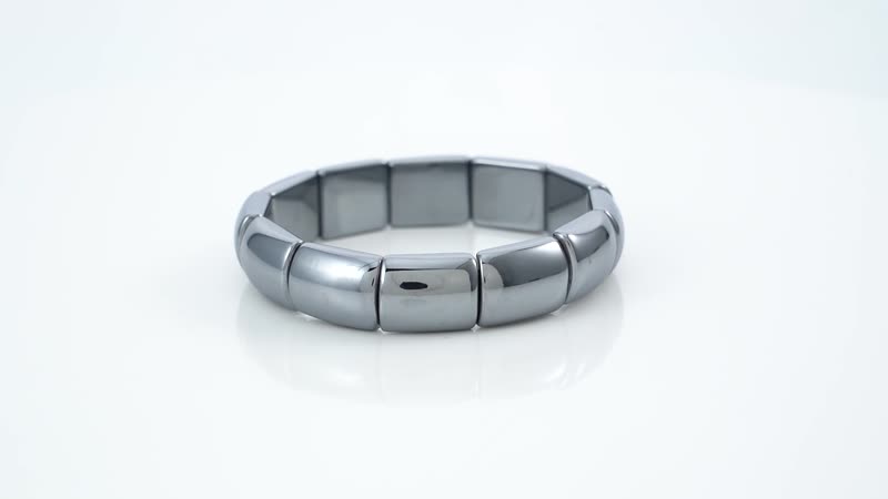 Stackable 161.00 ctw Beaded Block Bracelet, Terahertz Bracelet, Block Bracelet, Gemstone Stretch Bracelet, Stretch Bead Bracelet