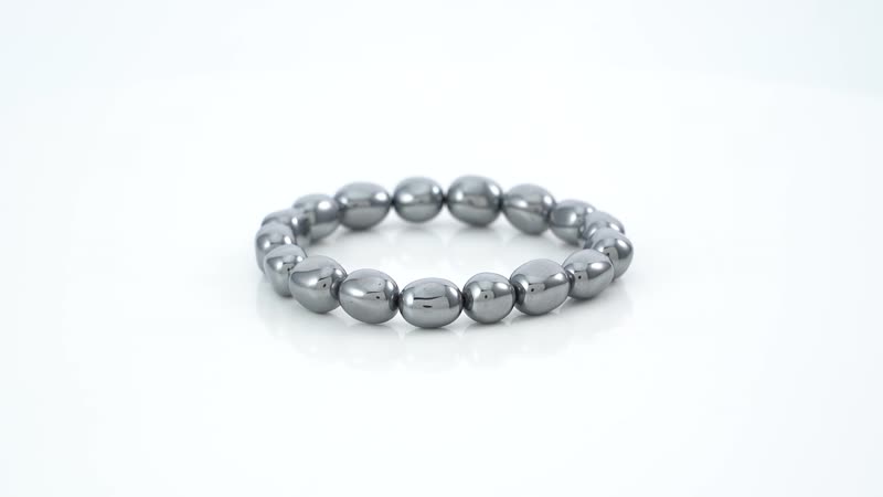 Terahertz Trapezoid Beaded Stretch Bracelet 128.50 ctw